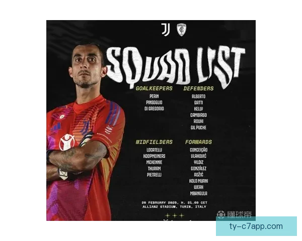 尤文公布本菲卡战大名单 伊尔迪兹洛卡特利在列